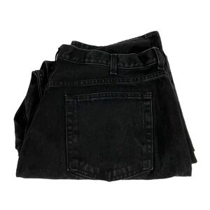 George Relaxed Fit Mens Black Jeans Size 40 X 30